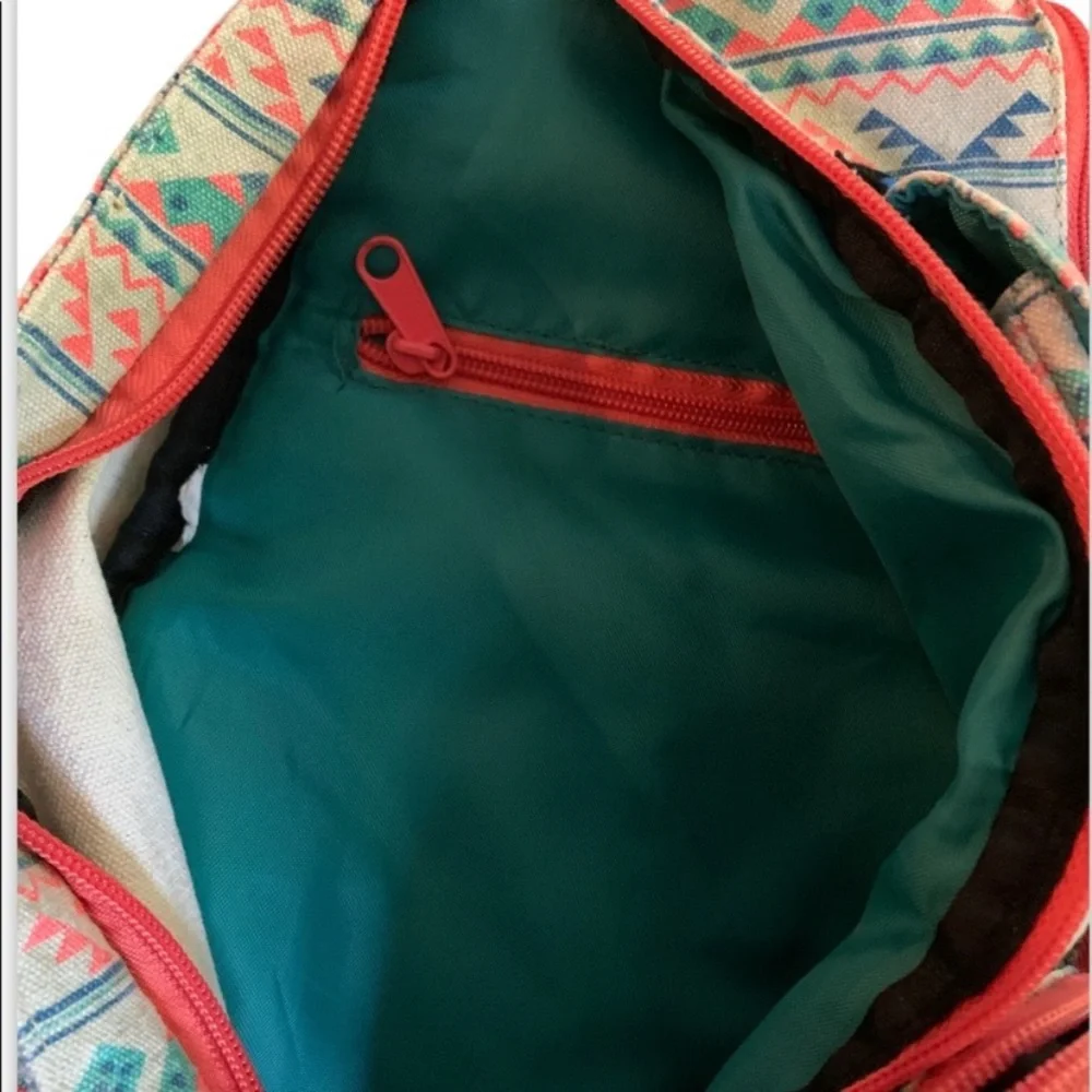 Kavu Rope Sling Backpack One of a Kind Aztec Geometric Crossbody